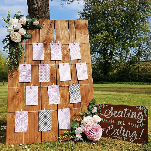 Rustic Wedding Table Seating Plan