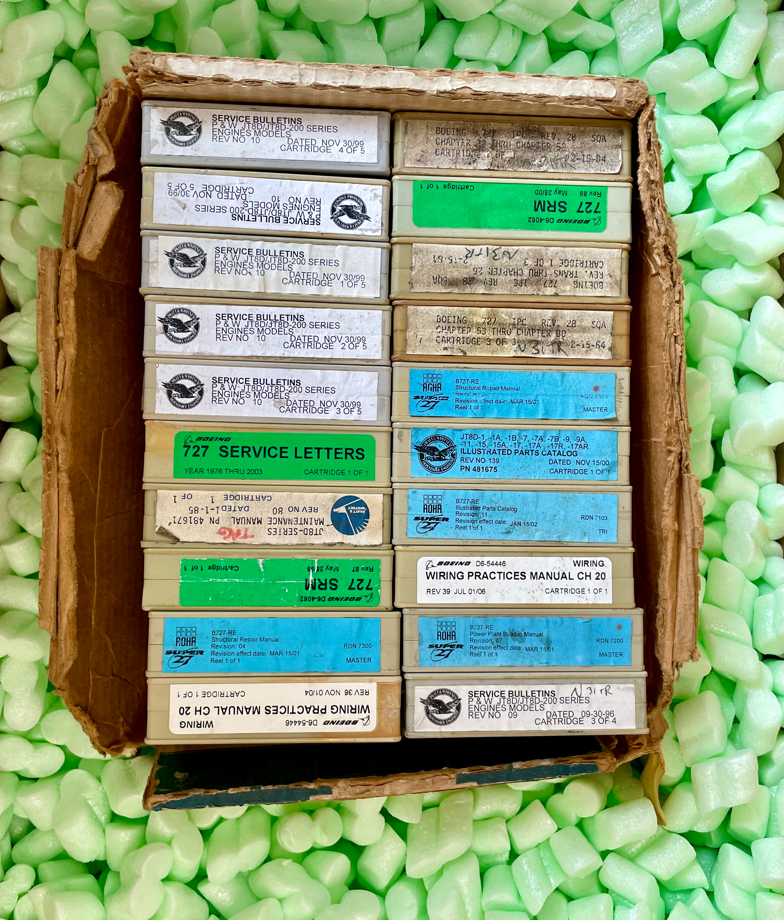 727 Maintenance Microfilm Cartriges (4)