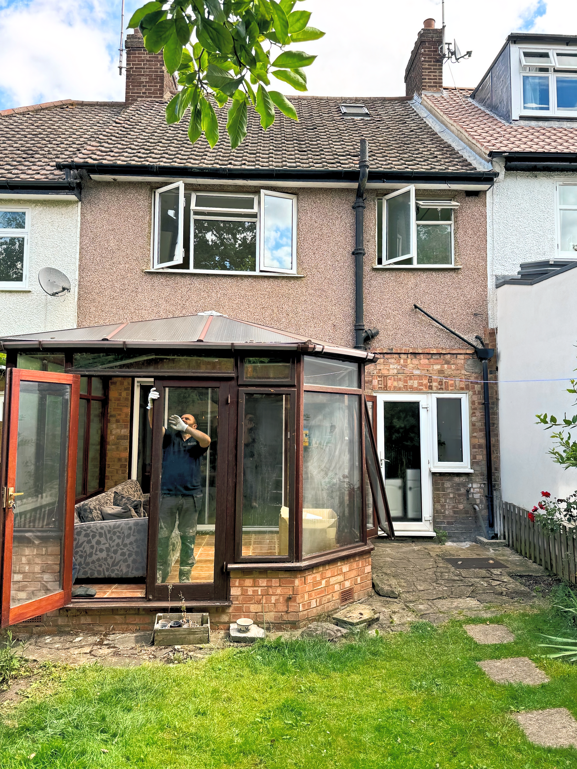 Old rear extension