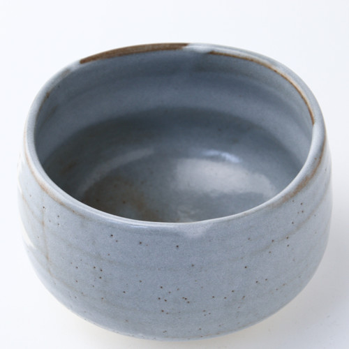 茶碗　抹茶茶碗　鼠志野　長谷川青峯作　大振　存在感 鼠志野山水 抹茶碗 | awasaka