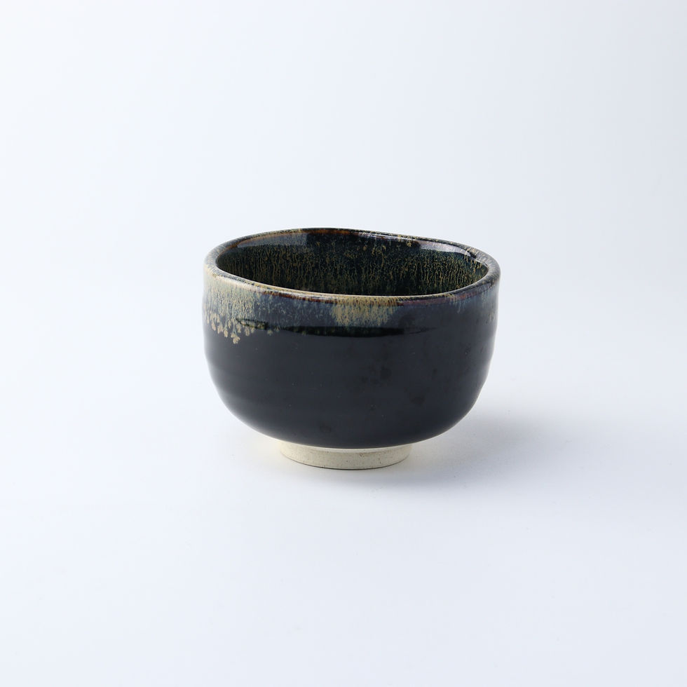 サムネイル： 天目金うのふ流し 野点抹茶碗