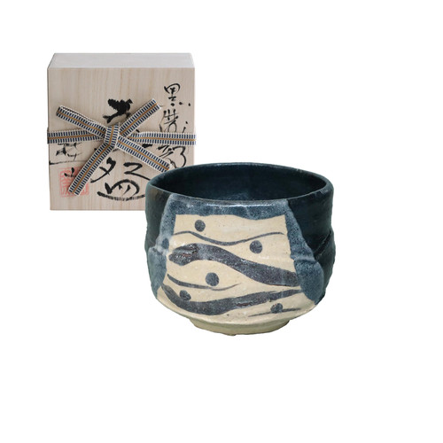 黒織部 抹茶碗 | awasaka