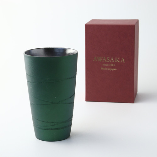 メタルカラー エメラルドグリーン トールカップ | awasaka