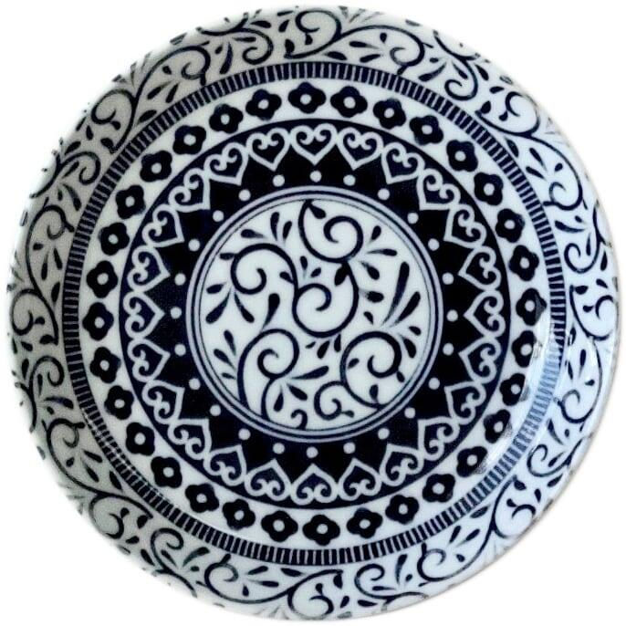 ブラックアラベスク パン皿