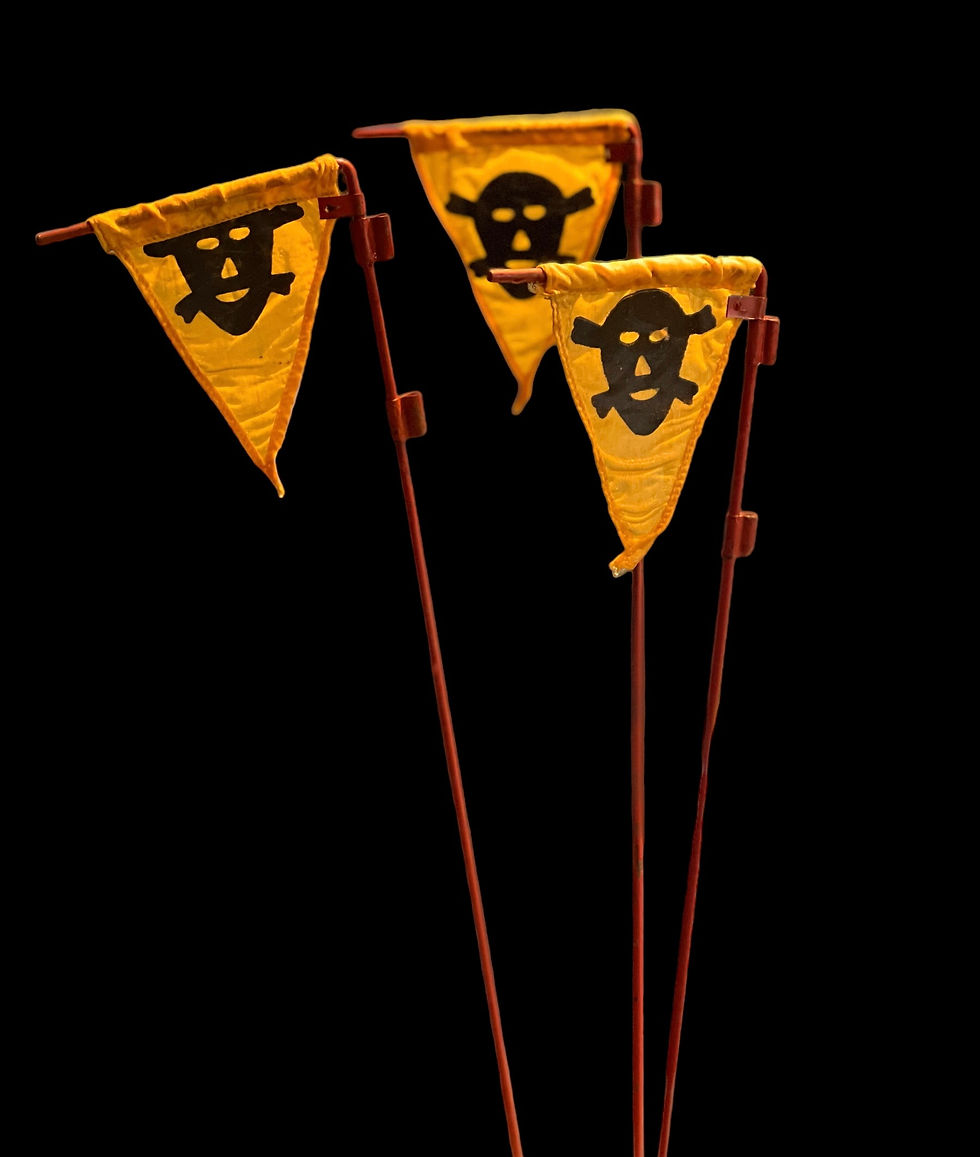 WWll Wehrmacht Gas Warning Flag 3st-