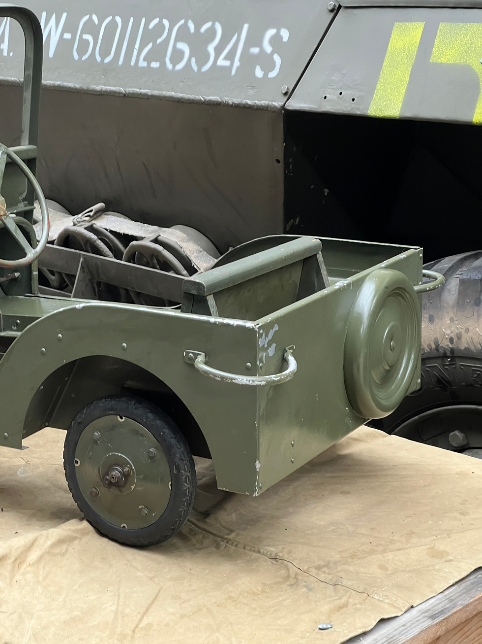 Thumbnail:  Early Post-War Hand-Built Pedal Jeep (circa late 1940s)