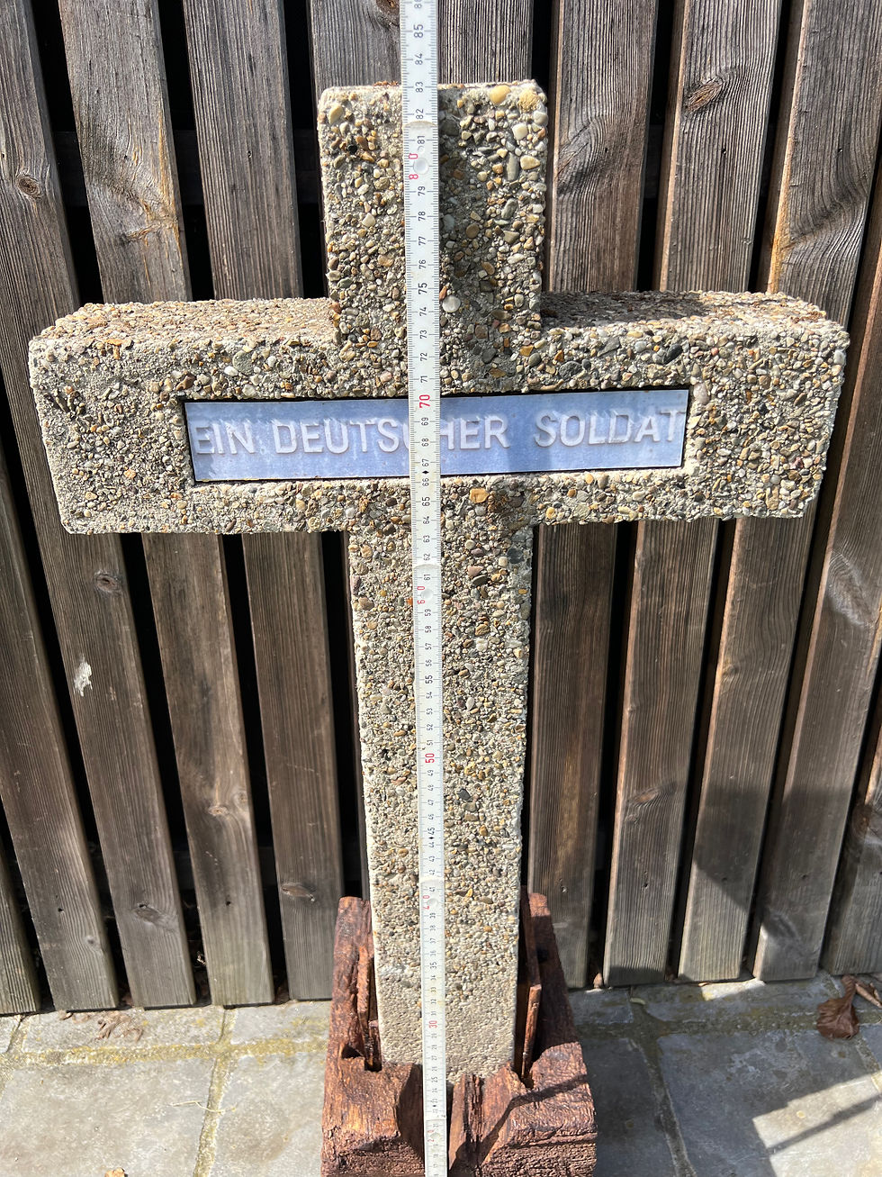 Thumbnail: Original Post-War German Grave Cross – “Ein Deutscher Soldat”