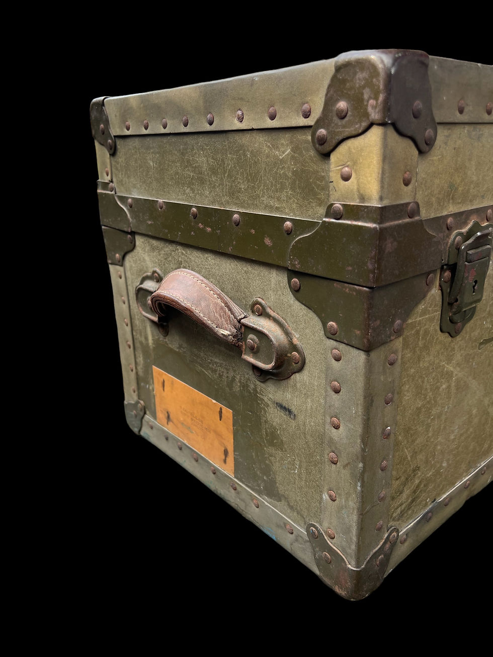 Thumbnail: Original U.S. WWII US Enameled Portable Mess Set in Transit Chest - By CRESCO