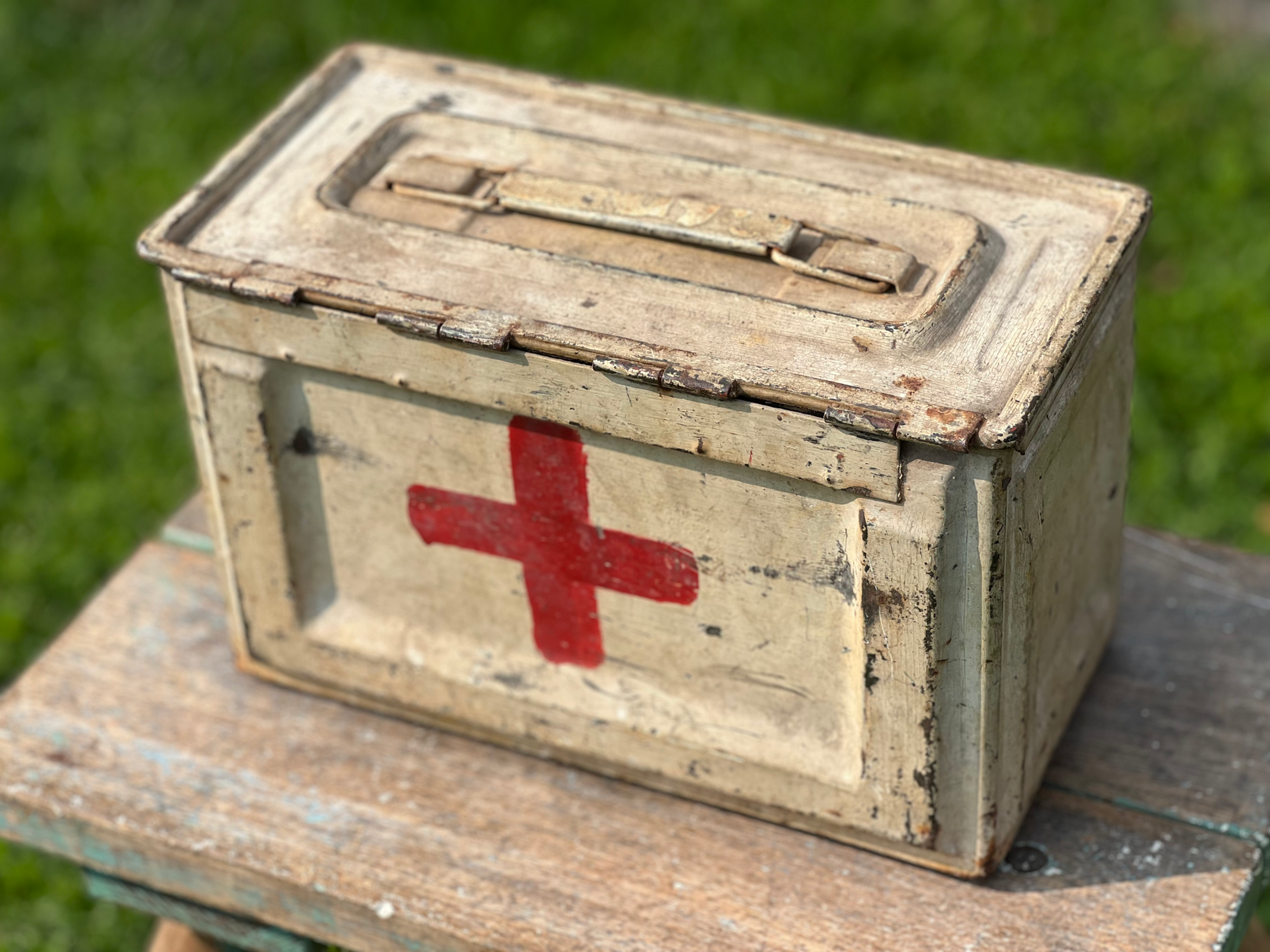 Original WW2 US Army Medic Box – Converted Ammo Chest – Normandy Origin