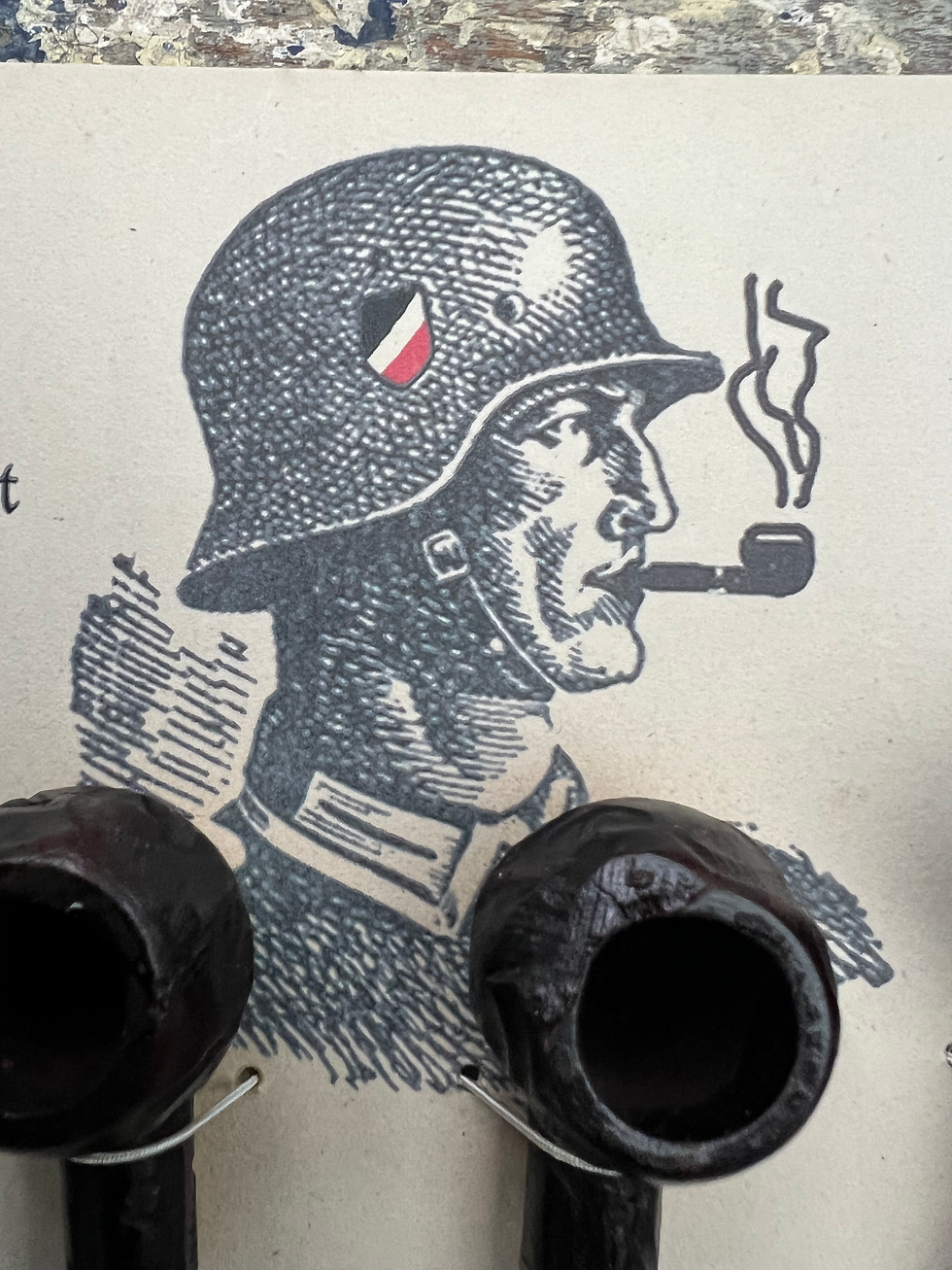 Thumbnail: 🇩🇪 Original WWII German Soldier Pipe Gift Set – “Gruß aus der Heimat”