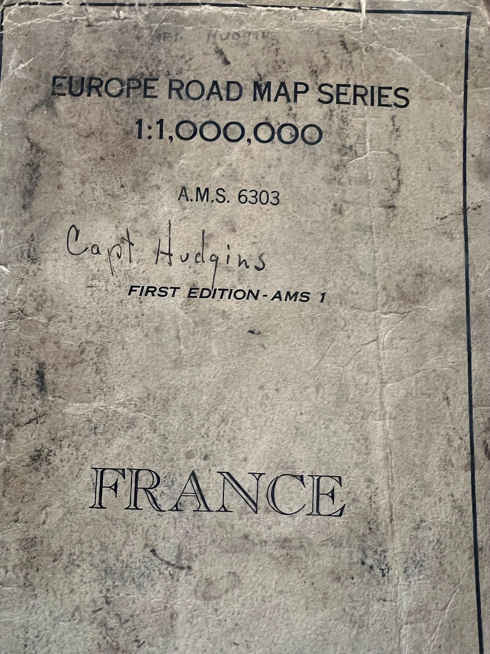 Thumbnail: Named Capt’ Hudgins US WW2 Road Map Corps of Engineers U.S. Army