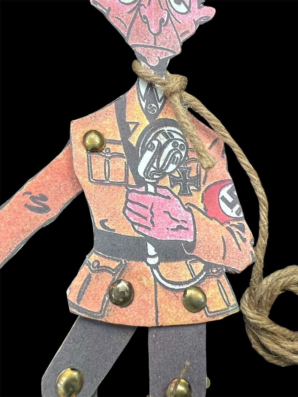 Thumbnail: Original WWII German Anti-Propaganda Mini Marionette