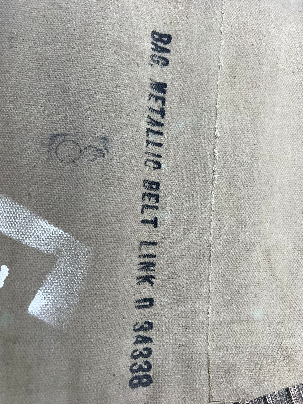 Thumbnail: Original U.S. WWII  .50 Cal Metallic Belt Link Bag