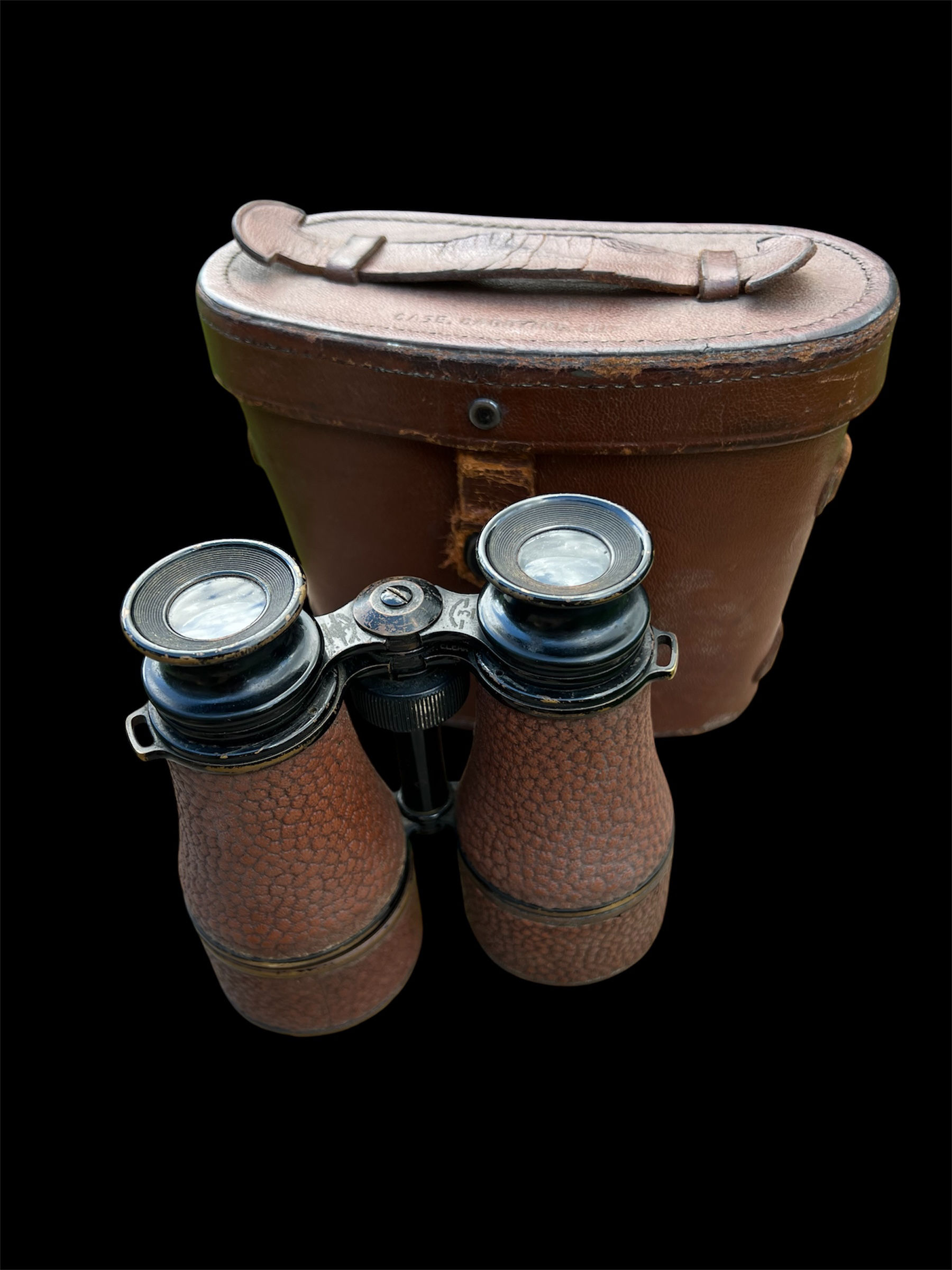 Original WWII Era Military Binoculars – U.S. Navy “Night Glass” Marked 