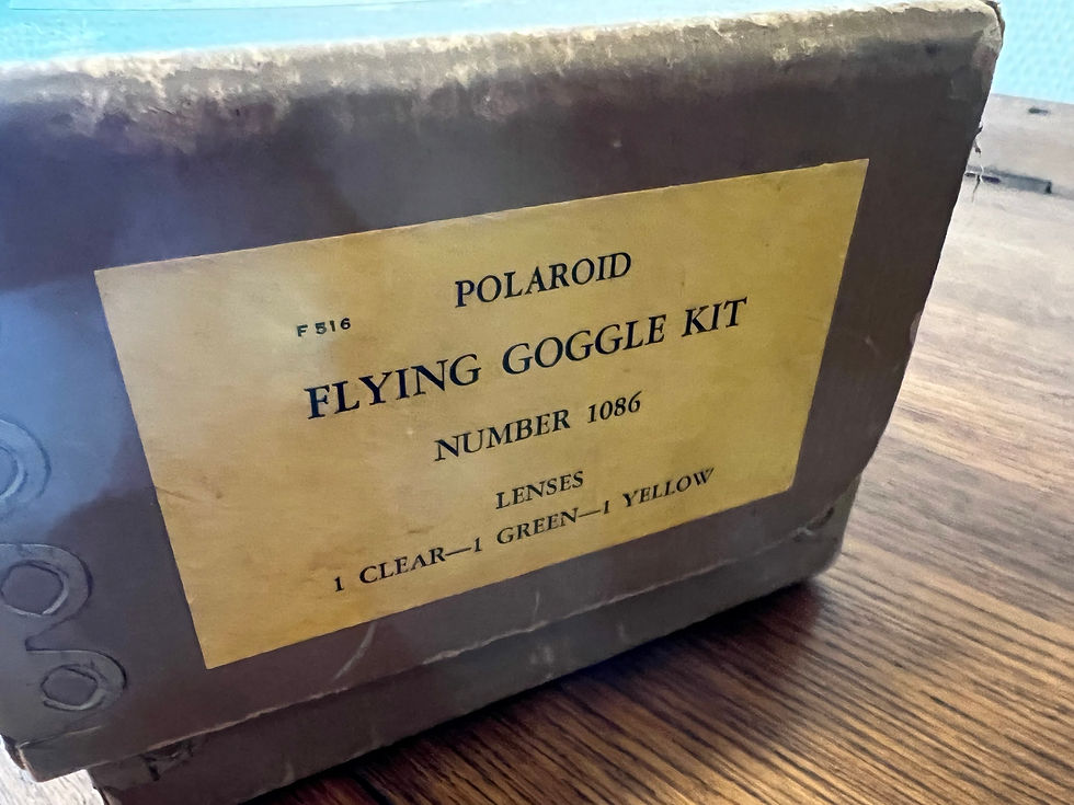 Thumbnail:  WWII Polaroid  Goggle Kit #1086  Lenses, Box,