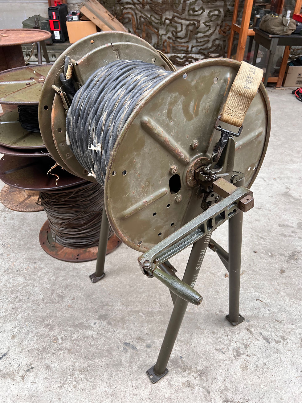 Thumbnail: Original WWII U.S. Army Signal Corps RL-31 Cable Reel Set