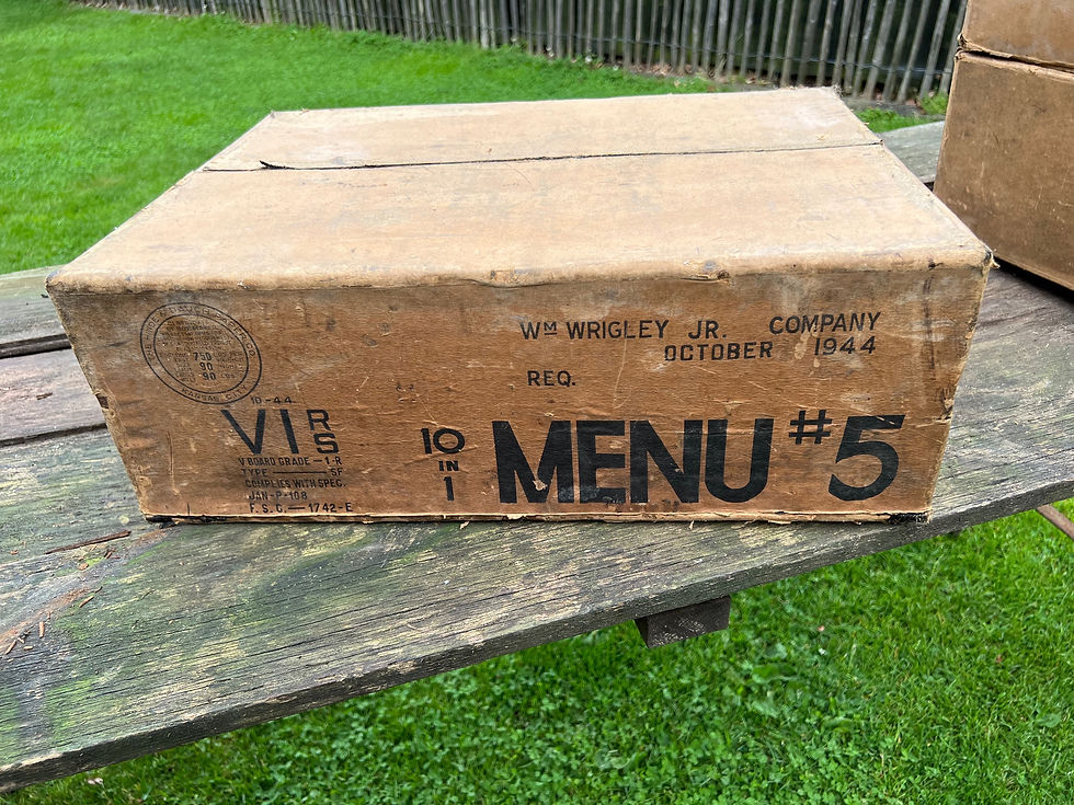 Thumbnail: WW2 RATION BOX US ARMY “nr5” 10/44