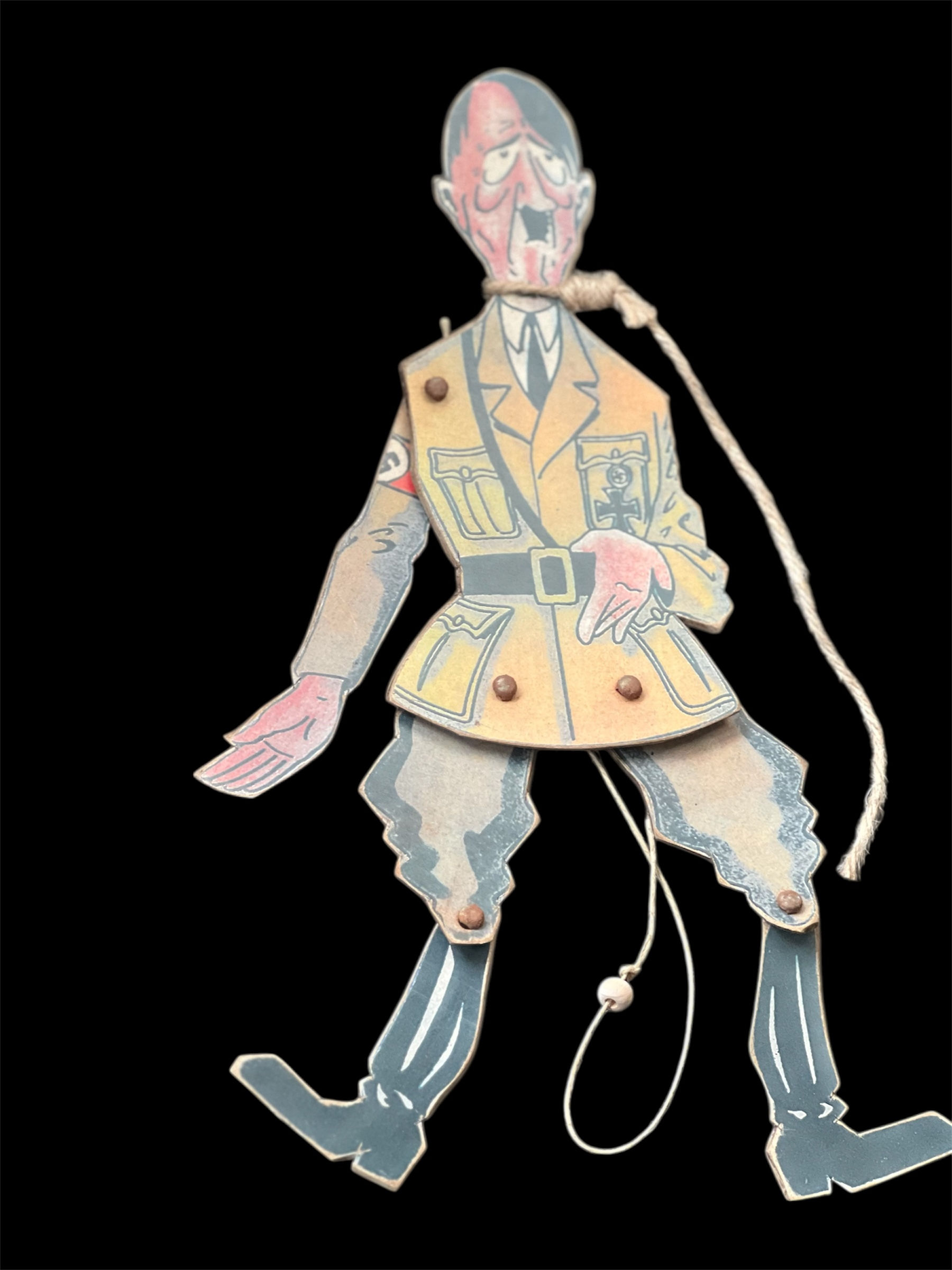 Original WWII German Anti-Propaganda Marionette