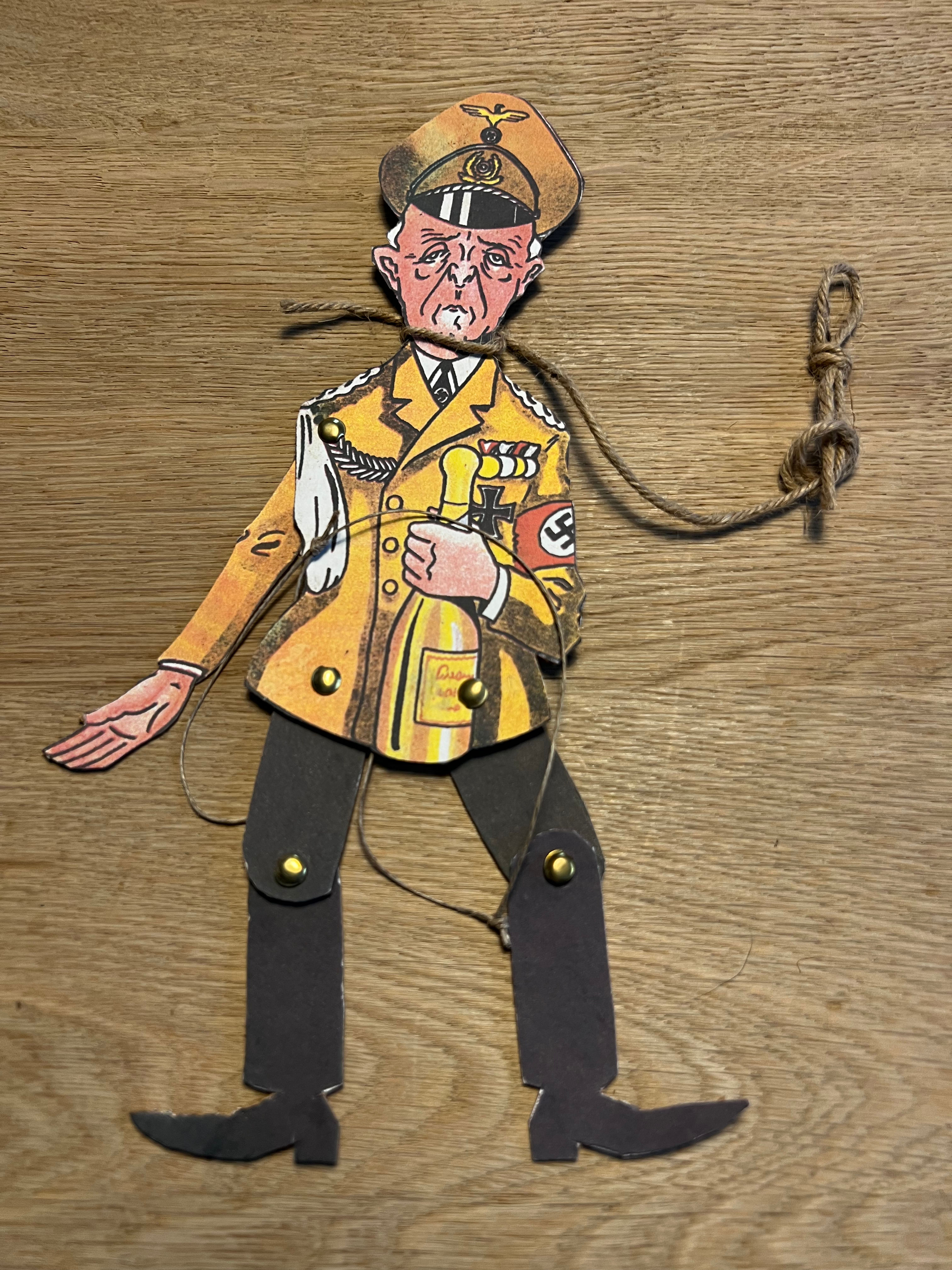 Original WWII German Anti-Propaganda Marionette