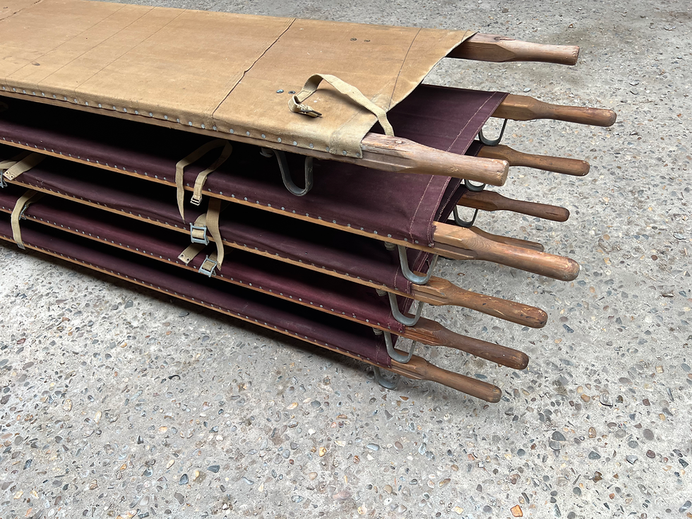 Thumbnail: WWII British-Made U.S. Army Field Stretchers (MD-1 Pattern)
