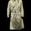 Thumbnail: 1940s Mens MEDIUM Military Belted Overcoat with Wool Liner Army USA