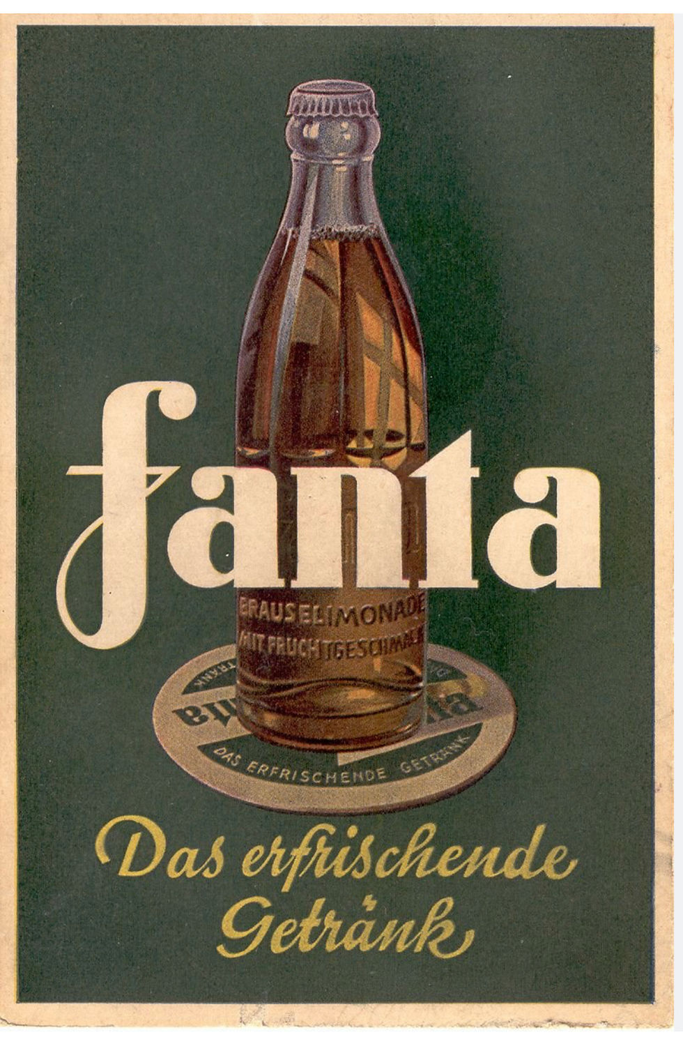 Thumbnail: RARE WORLD WAR II WARTIME GERMAN FANTA BOTTLE THIRD REICH 1940