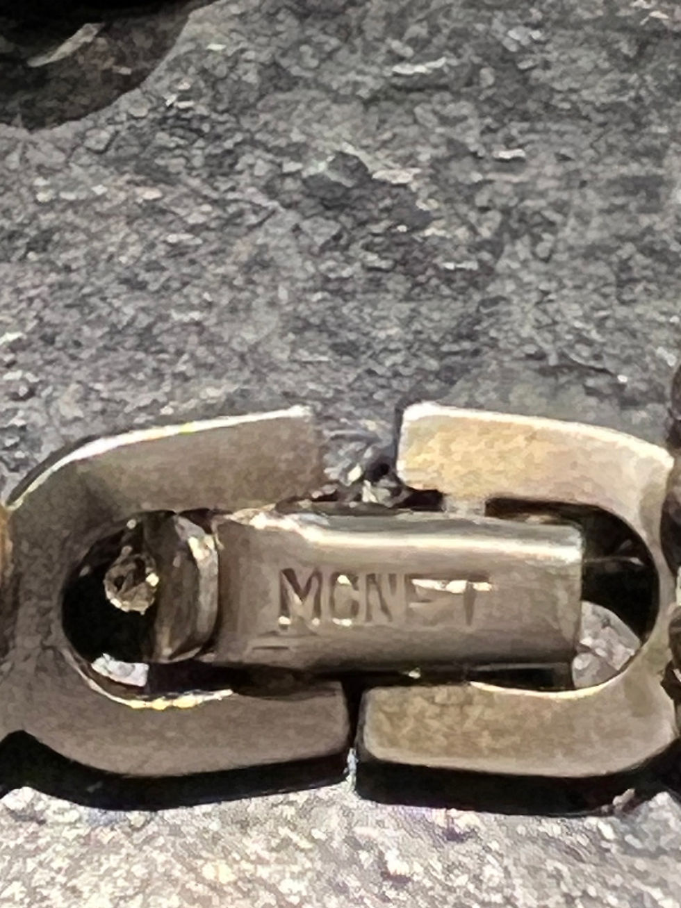 Thumbnail: WW2 Sweethaert bracelet from 1st Armored Division.  good condition  silver