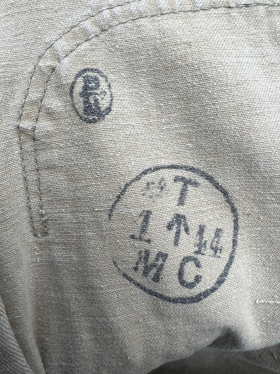 Thumbnail: RARE Original WWII British Army Denim Tank Suit – Dated 1944 – Size 40R