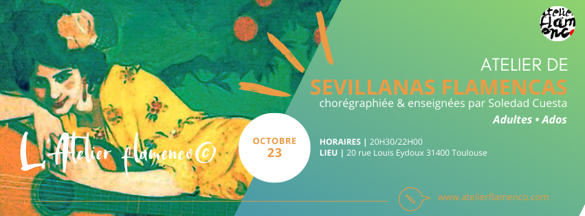 [ ATELIER DE SEVILLANAS FLAMENCAS AVEC SOLEDAD CUESTA ] TOULOUSE