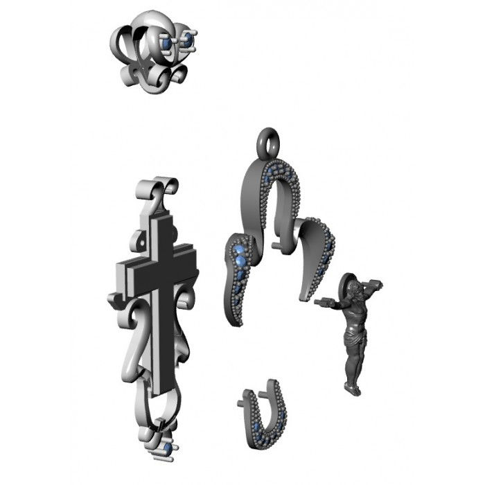 Miniatura: Złoty krzyż JM 412 120