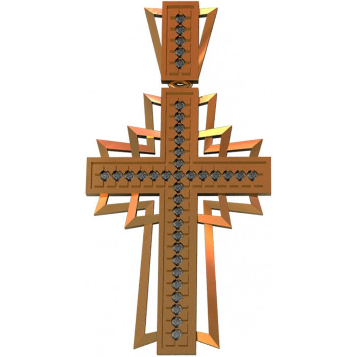 Złoty krzyż JM 410 180