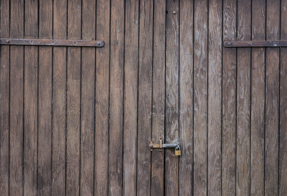Rustic Brown Weathered Wood Doors