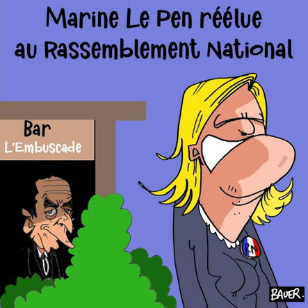 Marine le Pen réélue au rassemblement national 