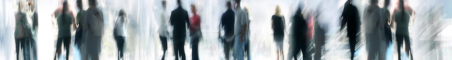 Crowd of people in a building