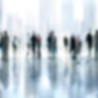 Blurred people mingling
