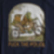 Frog and Toad Fuck The Police T-shirt Navy Poduct_edited