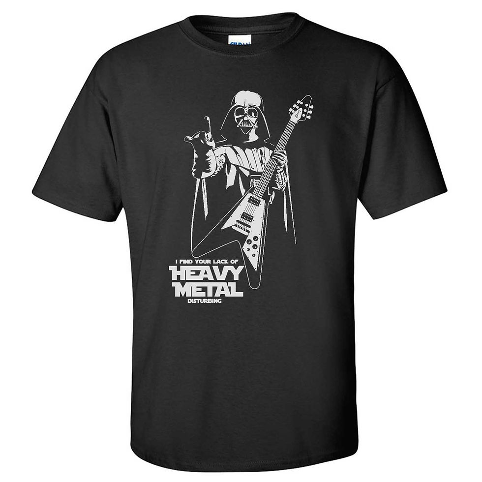 Thumbnail: Darth Vader I Find Your Lack Of Heavy Metal Disturbing T-shirt