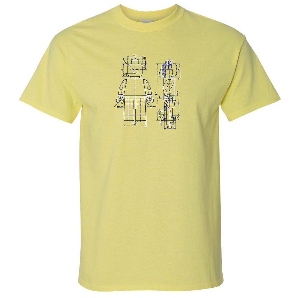 Thumbnail: Lego Minifig Blueprint T-shirt