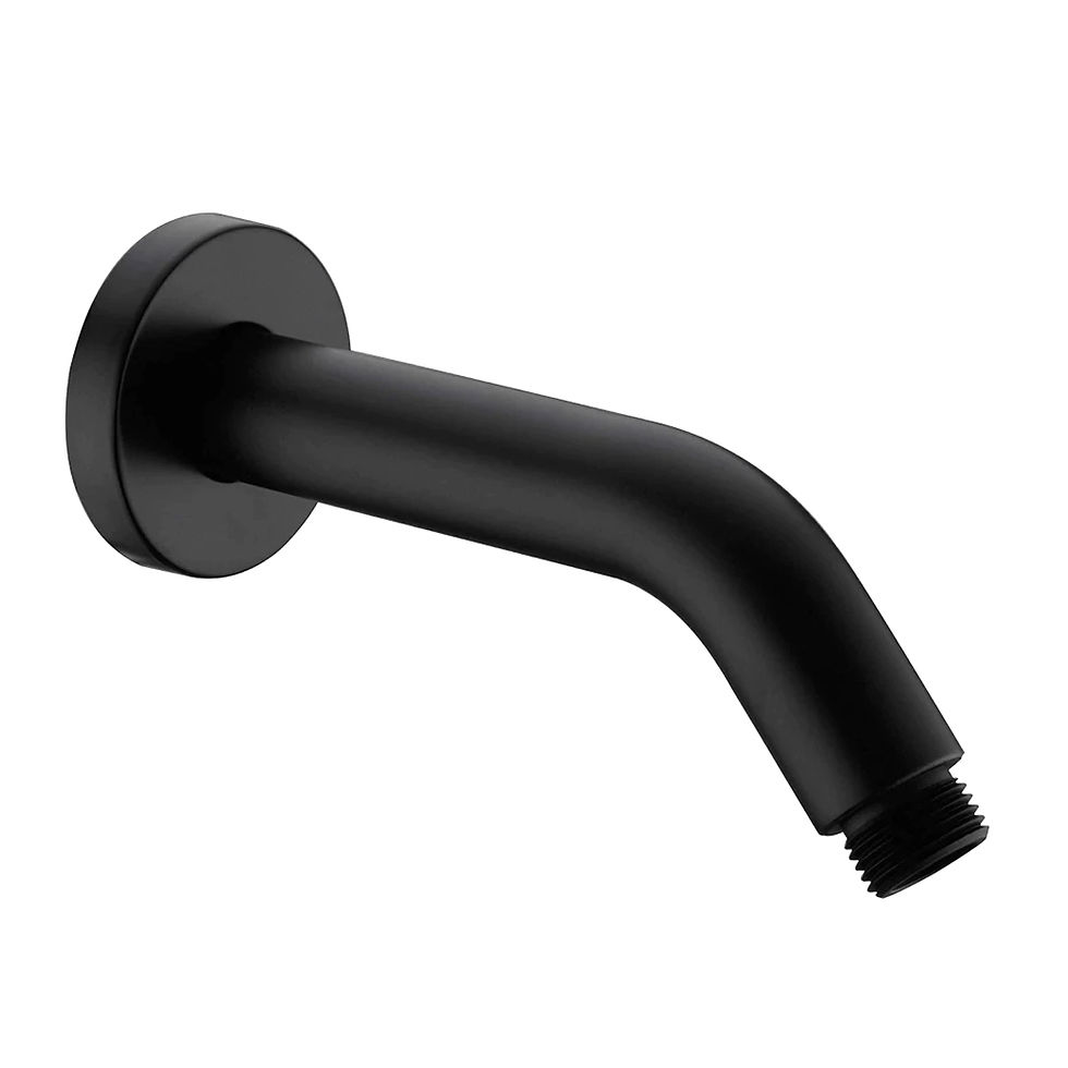 Matte Black Shower Arm for Fixed WallMount Shower StoneStream US