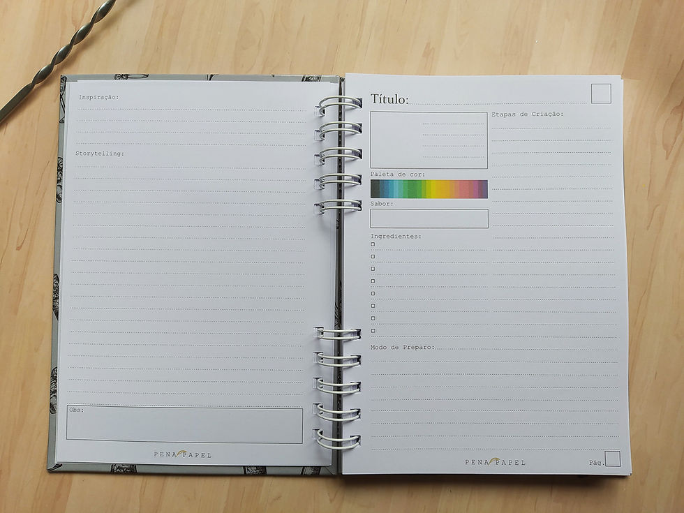 Miniatura: Caderno de Drinks Personalizado