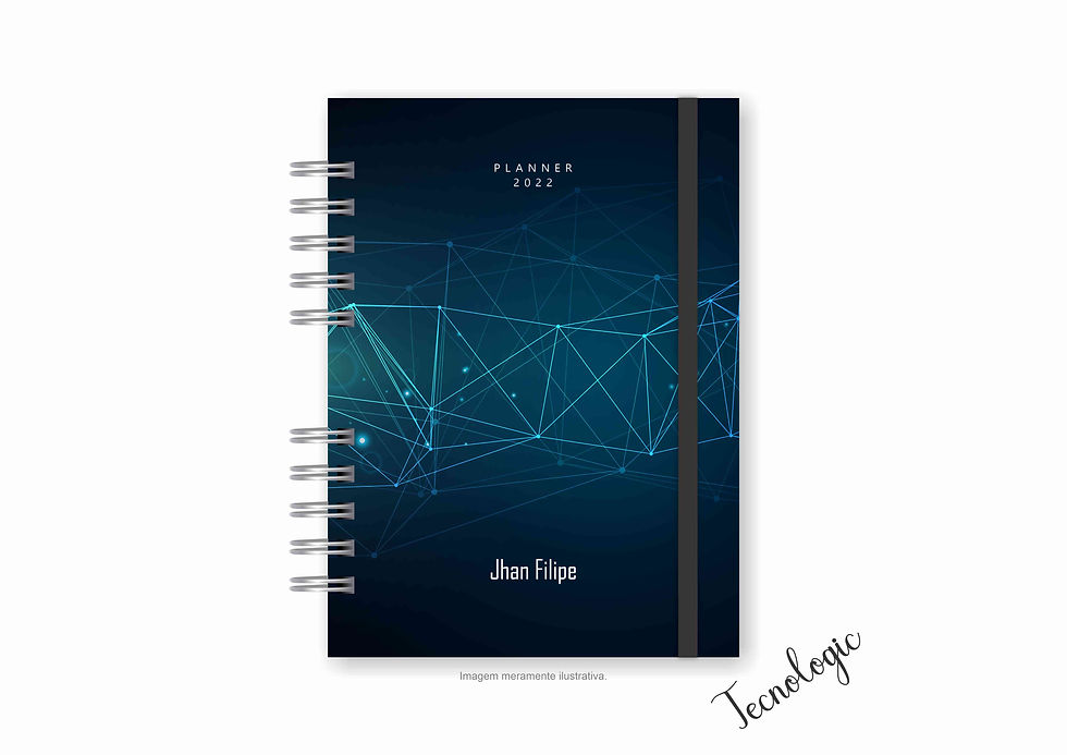 Planner Personalizado Masculino Básico Tecnologic