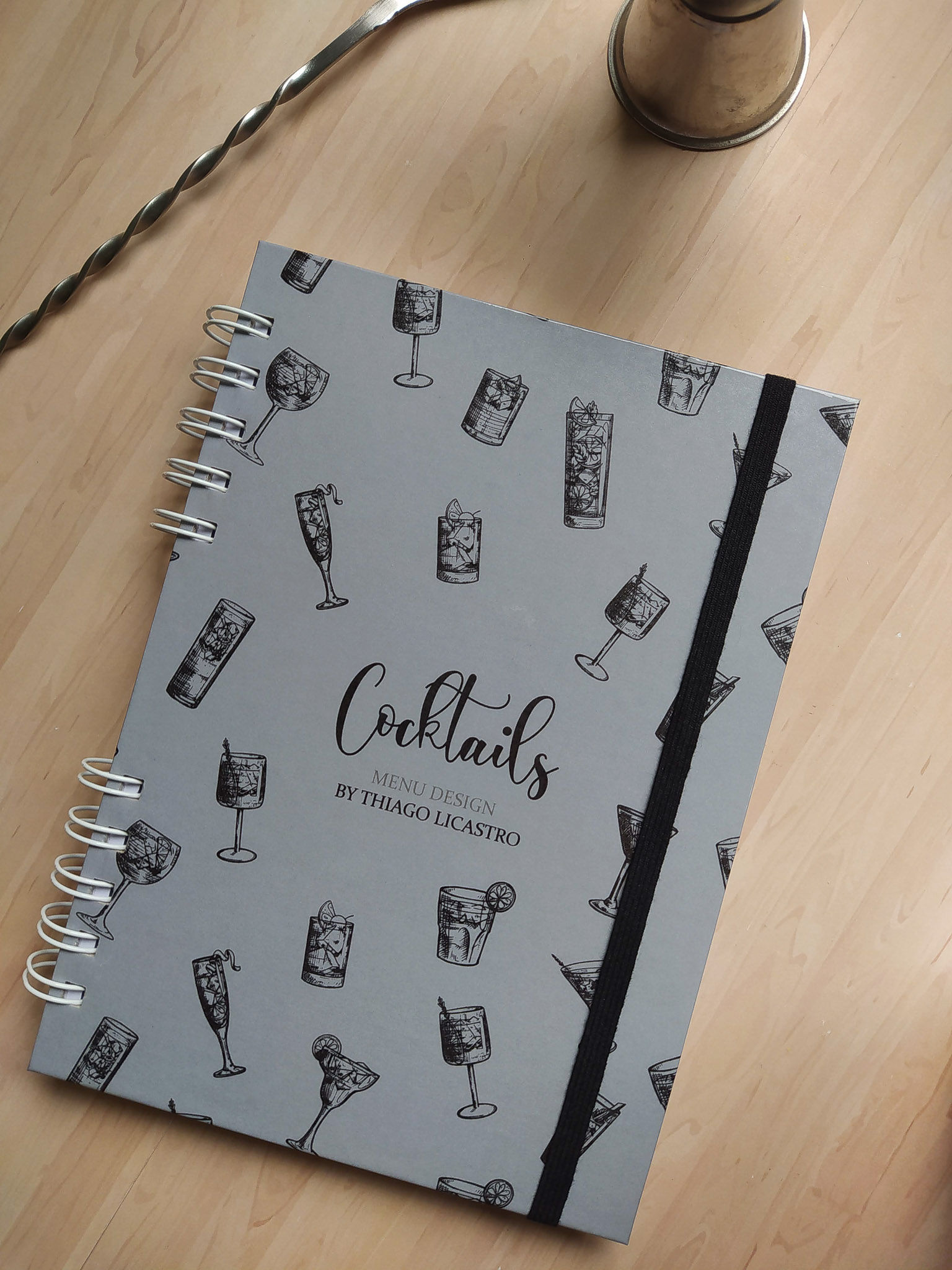 Caderno de Drinks Personalizado