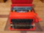 typewriter front view