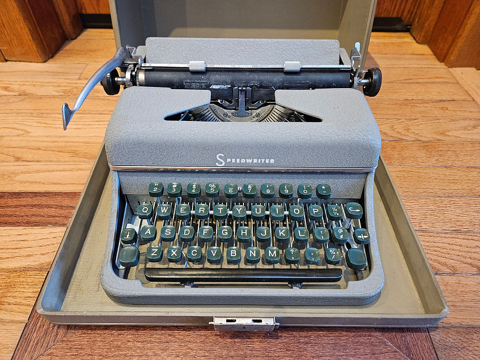 typewriter front view