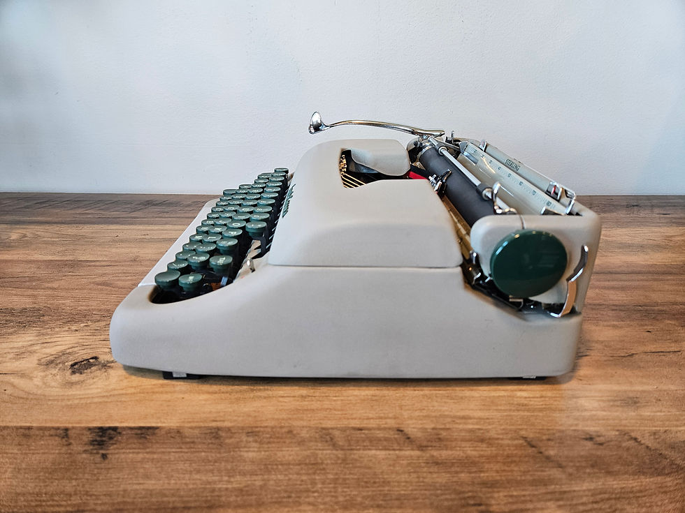 typewriter side view
