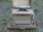 typewriter front view