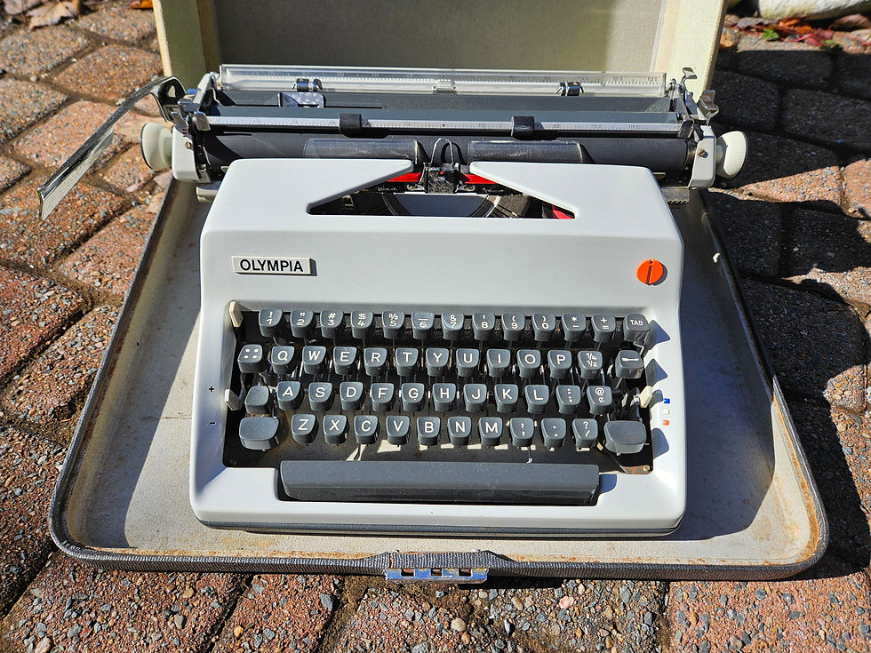 typewriter front view