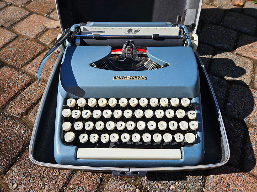 typewriter front view