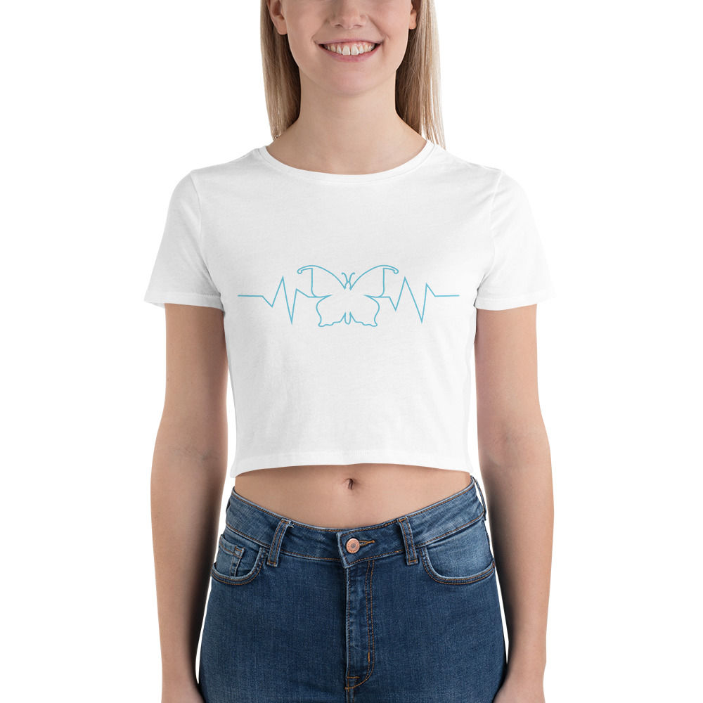 Heart Beat Butterfly (Crop Tee)