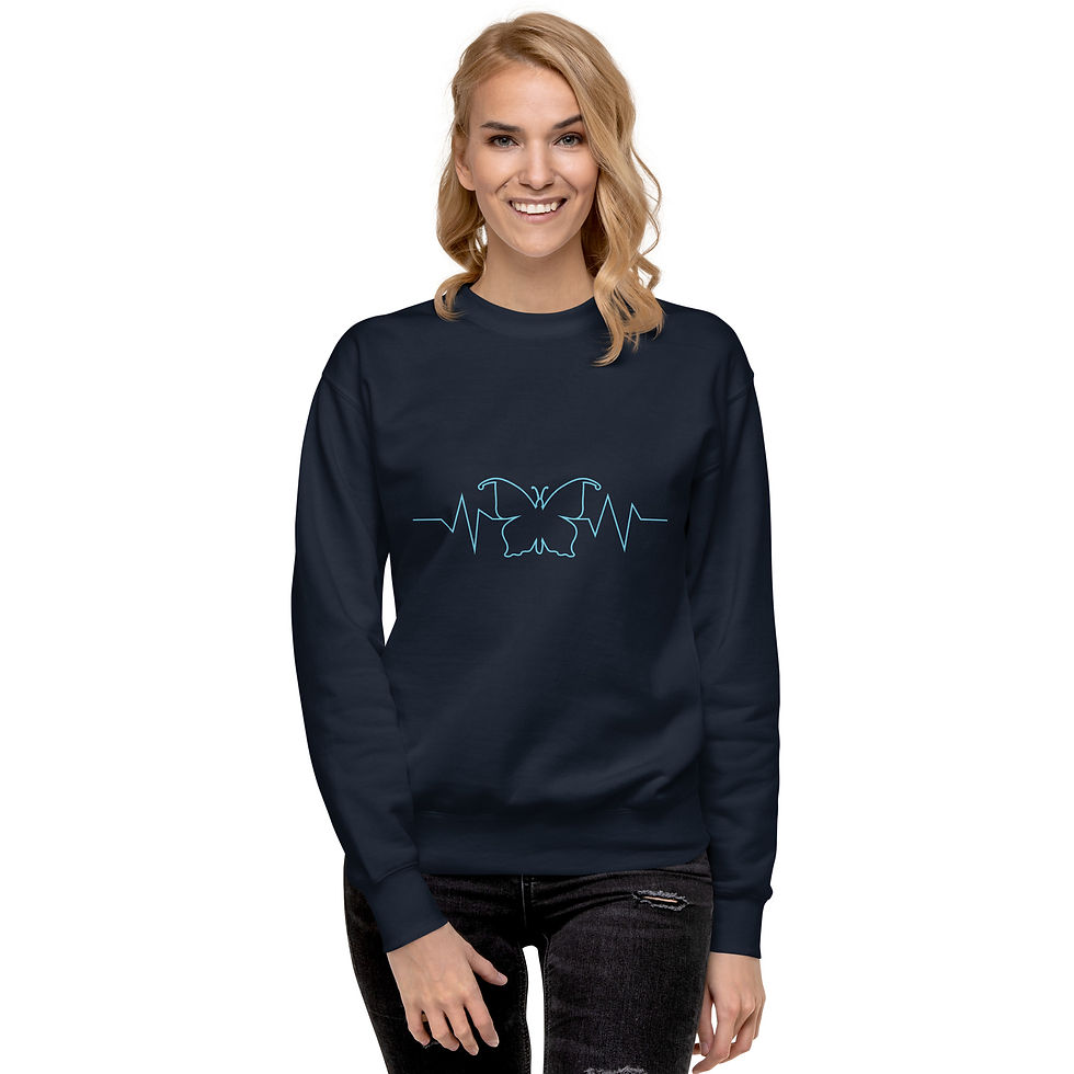 Miniatura: Heart Beat Butterfly (Sweatshirt)